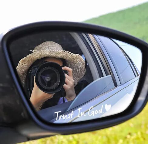 4PCS Car Stickers,Car Accessories Trust in God Rearview Mirror Sticker,Auto Stickers and Decals,Auto Decals for Women,Trust in God Mirror Decoration,Fits for Women Drivers, Motorcycles (白色) in Saudi Arabia