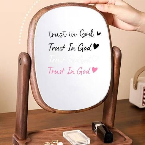 4PCS Car Stickers,Car Accessories Trust in God Rearview Mirror Sticker,Auto Stickers and Decals,Auto Decals for Women,Trust in God Mirror Decoration,Fits for Women Drivers, Motorcycles (白色) in Saudi Arabia