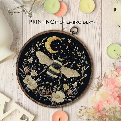 Kfxhangd Vintage Raven Crow Round Wall Art Framed ، Raven Botanical Wall Art ، Cottagecore Crow Canvas Wall Art Decor in Kuwait