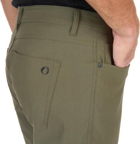 The American Outdoorsman Men's 5-Pocket Stretch Nylon Pants - Multiple Pockets for Storage - Travel Pants in Kuwait