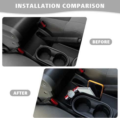 Jimen متوافق مع Jeep Wrangler JK JKU 2007-2010 ، CAN CENTER CENSOLE HAND HAND BRAKE BOX REMSREST TRAWER in Saudi Arabia