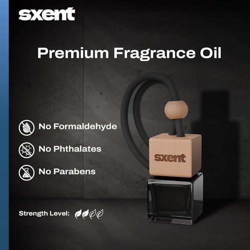 SXENT Savage Car Air Freshener for Men | Formaldehyde-Free Long-Lasting Fragrance Inspired by Sauvage | Vent-Clip or Hanging Black Diffuser in Saudi Arabia