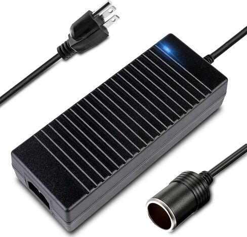 AC to DC 110V إلى 12V محول ، محول 15A 180W ، مقبس أخف سجائر 12 فولت إلى الجدار لثلاجة السيارة ، نفخ الإطارات ، نظافة فراغ ، مبرد in Kuwait
