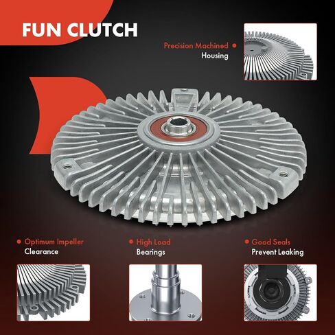 A-Premium Engine Cooling Fan Clutch Compatible with Mercedes-Benz C280 1994-1997, C36 AMG 1995-1997, E300 1995-1997, E320 1994-1995, S350, 260E, 300CE, 300D, 300E, 300SE, 300SEL, 300TE, 350SD, 350SDL in Saudi Arabia