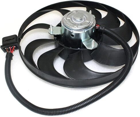Garage-Pro Cooling Fan Assembly Compatible with 1998-2007 Volkswagen Beetle, Fits 1999-2005 Volkswagen Jetta A/C Condenser Fan Passenger Side in Saudi Arabia