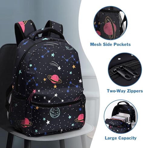 Green Dinosaur Kids Backpack for Boys Girls Dinosaurs Skeletons Kindergarten Preschool Bookbag Elementary School Book Bags Lightweight Toddler Backpacks with Chest Strap in Kuwait
