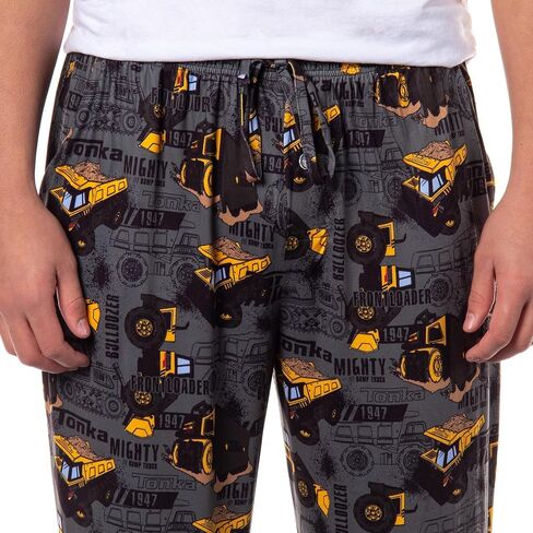 Tonka Mens Mighty Dirt Dirt Truck Construction Chill Sleep Lounge Pajama Pants Bottoms Sleepwear in Saudi Arabia