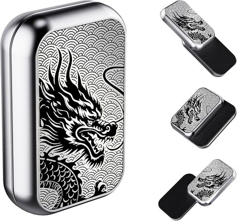 شريط التمرير ، تشغيل المعادن تململ لعبة البالغين من البالغين مع الأصوات الساحرة ، وتخفيف الإجهاد ADHD ، ADHD ، لعبة مكتب جيب متين ، للأصدقاء ، مثالية للمكتب والمنزل والانتظار (رمادي) in Kuwait