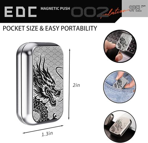 شريط التمرير ، تشغيل المعادن تململ لعبة البالغين من البالغين مع الأصوات الساحرة ، وتخفيف الإجهاد ADHD ، ADHD ، لعبة مكتب جيب متين ، للأصدقاء ، مثالية للمكتب والمنزل والانتظار (رمادي) in Kuwait