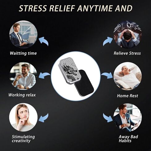 شريط التمرير ، تشغيل المعادن تململ لعبة البالغين من البالغين مع الأصوات الساحرة ، وتخفيف الإجهاد ADHD ، ADHD ، لعبة مكتب جيب متين ، للأصدقاء ، مثالية للمكتب والمنزل والانتظار (رمادي) in Kuwait