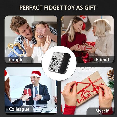 شريط التمرير ، تشغيل المعادن تململ لعبة البالغين من البالغين مع الأصوات الساحرة ، وتخفيف الإجهاد ADHD ، ADHD ، لعبة مكتب جيب متين ، للأصدقاء ، مثالية للمكتب والمنزل والانتظار (رمادي) in Kuwait