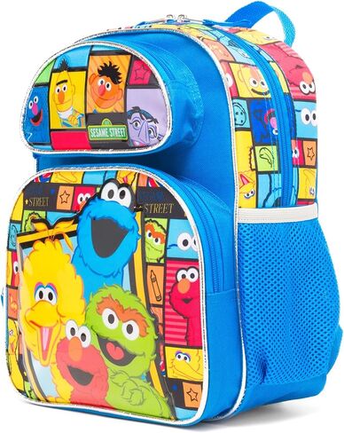 حقائب ظهر Sesame Street Mini - حزمة مع حقيبة ظهر صغيرة تضم Elmo و Big Bird و Cookie Monster و Mater Bottle و Toeds والمزيد | حقيبة ما قبل المدرسة في شارع السمسم للأطفال الصغار in Saudi Arabia