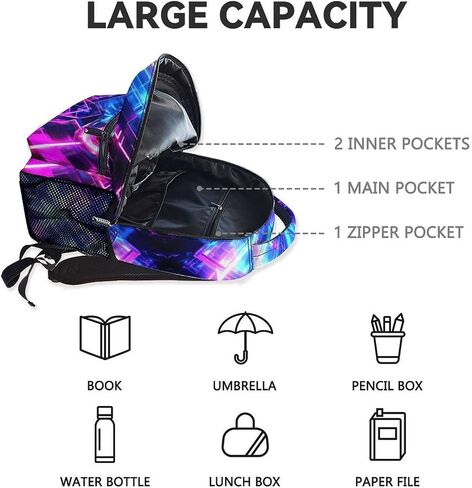Backpack for Boys - 17 Inch Kids Dinosaur Backpacks for Kindergarten - Cute Lightweight Durable School Bag for Elementary in Saudi Arabia