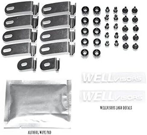 Wellvisors Windows ، انحرافات الرياح المتوافقة مع Mitsubishi Montero 1992-2000 سلسلة الأمطار الحرس الممتاز 3-847MI011 in Saudi Arabia