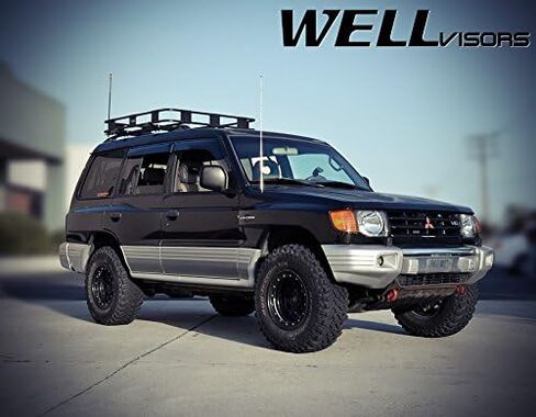 Wellvisors Windows ، انحرافات الرياح المتوافقة مع Mitsubishi Montero 1992-2000 سلسلة الأمطار الحرس الممتاز 3-847MI011 in Saudi Arabia