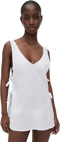 Women's Swimwear Celeste Linen Rivera Mini Dress Swimsuit Cover Up, in Kuwait