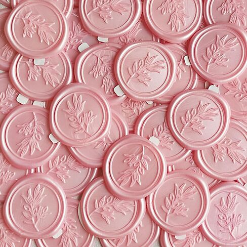 50Pcs Black Self-Adhesive Wax Seal Stickers - Wax Seal Perfect for Wedding Invitation or Envelope Good Adhesion and Easy to Use, Wedding Invitation Accessories in Saudi Arabia