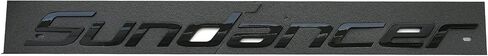 1x New SEA RAY SUNDANCER Boat Emblem Logo Badge 3D Letters NAMEPLATE 3M SELF Adhesive Sticker 24.25" Long (Chrome) in Kuwait