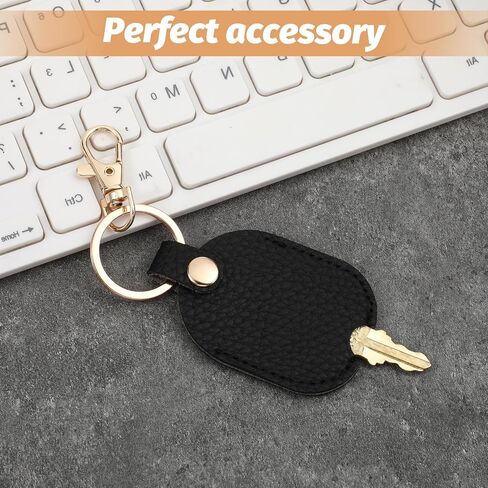 Leather Cars Key Sleeve for Broken Key, Car Keys Loop Replacement Keys Fob Cover Sleeve Broken Car Keychains Protector Holder, Stylish Durable Mini Keyring Holder for Women Men (Black) in Saudi Arabia