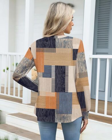 Long Sleeve Tunic Tops for Women Crew Neck Pleated T-Shirts Business Work Blouses Fall 2025 Clothes in Saudi Arabia