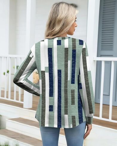 Long Sleeve Tunic Tops for Women Crew Neck Pleated T-Shirts Business Work Blouses Fall 2025 Clothes in Saudi Arabia