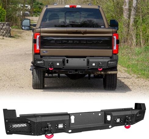 المصد الخلفي متوافق مع 99 00 01 02 03 04 05 06 07 08 09 10 11 12 13 14 15 16 Ford F250 F350 F550 (باستثناء Raptor و EcoBoost) in Kuwait