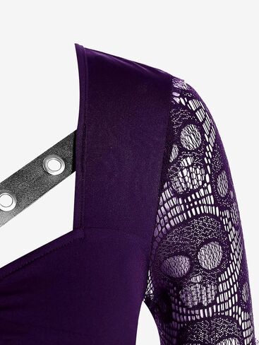 ROSE GAL Womens Plus Size Tunic Tops Fall Casual Long Sleeve T-Shirt Goth Shirt V Neck Loose Blouses Swing Tunic in Kuwait