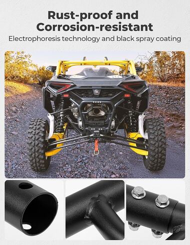 kemimoto الخلفية المصد الخلفي متوافق مع can am maverick r 2024+ ، تغطية واقي الفرشاة الظهر المشتركة الأسود ، استبدال #715007172 in Kuwait