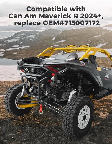 kemimoto الخلفية المصد الخلفي متوافق مع can am maverick r 2024+ ، تغطية واقي الفرشاة الظهر المشتركة الأسود ، استبدال #715007172 in Kuwait