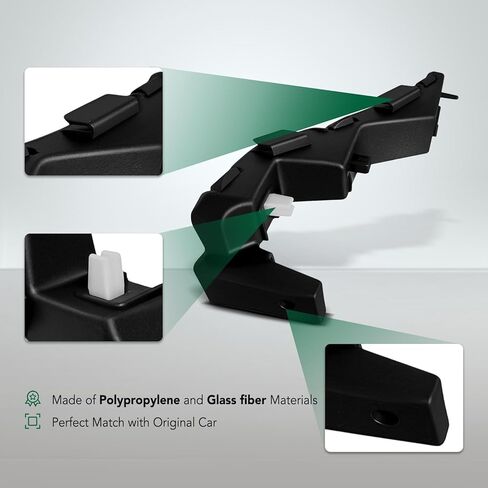YHTAUTO Front Lower Left Driver Side Bumper Cover Bracket Compatible with Kia Soul 2014-2019 Hatchback, Polypropylene and Glass Fiber Bumper Bracket in Saudi Arabia