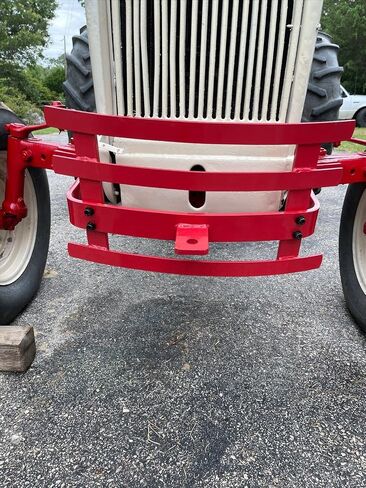 HECASA Front Bumper W/Trailer Hitch Compatible with Ford Ferguson Farm Tractor 2N 8N 9N 600 800 2000 3000 4000 TO20 TO30 Replacement for 311541HD Red in Saudi Arabia