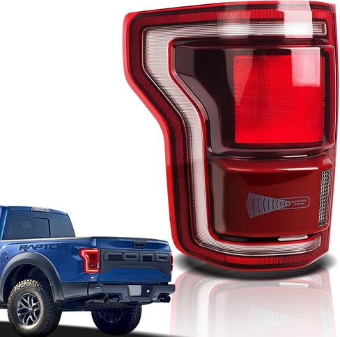 LED LED Tail Lights متوافقة مع Ford F150 2015 2015 2017 مجموعة الإشارة المصباح الخلفية المصباح الخلفي مع وحدة البقعة العمياء غير متضمنة استبدال FO2801259 HL3Z13404D (جانب الركاب الأيمن) in Kuwait