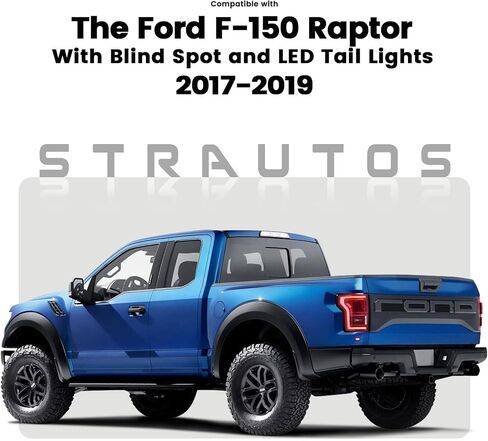 LED LED Tail Lights متوافقة مع Ford F150 2015 2015 2017 مجموعة الإشارة المصباح الخلفية المصباح الخلفي مع وحدة البقعة العمياء غير متضمنة استبدال FO2801259 HL3Z13404D (جانب الركاب الأيمن) in Kuwait