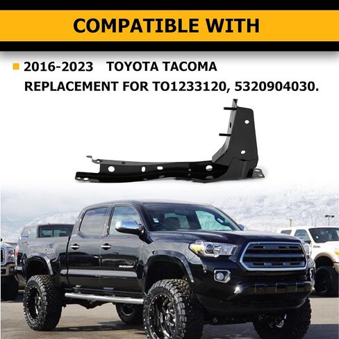 دعم الرادياتير Kuafu متوافق مع استبدال Toyota Tacoma 2016-2023 لـ TO1233120 5320904030 HOOD GRAY CORE SESSELBLY ASSECTR in Saudi Arabia