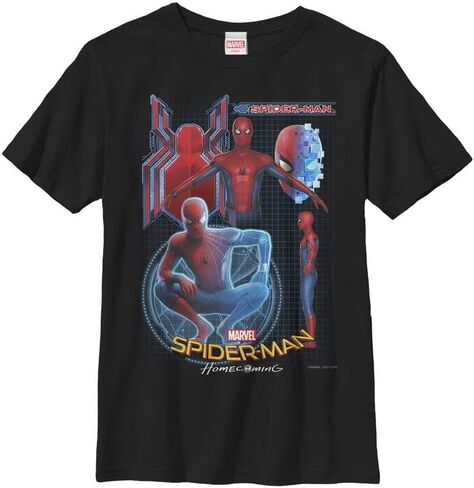 Fifth Sun Marvel Universe Spidy Profile Boy's Solid Crew Tee in Saudi Arabia