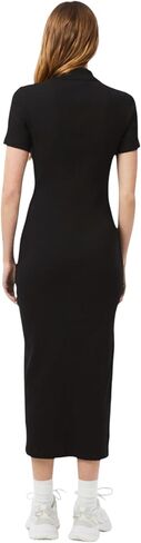 Lacoste Women's Long Ribbed Cotton Polo Dress in Kuwait