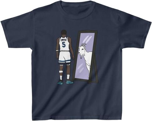 Youth T-Shirt Anthony Edwards Mirror Goat Minnesota Basketball Tee Kids Sizes in Saudi Arabia