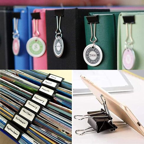 170 Pcs Binder Clips Assorted Sizes, Colored Large, Medium, Small Binder Paper Clips for Office Supplies, Home, School Document Organizing (Blue, Pink, Yellow, Green) in Kuwait