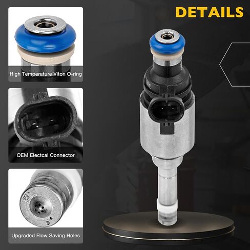 Fuel Injector Set of 6 Compatible with Jeep Liberty Commander Grand Cherokee, Dodge Nitro Dakota Durango Ram 1500 3.7L V6 4 Holes Fuel Injectors Replacement# 0280158020 812-12145 in Saudi Arabia