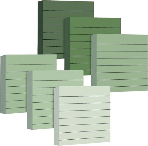 24 Pads Green Sticky Notes 1680 Sheets Sage Green Office Supplies 3x3 in Dark Green Desk Accessories Pastel Self-Stick Notes 2X The Sticking Power for Bible Journaling Planner Calendar in Saudi Arabia