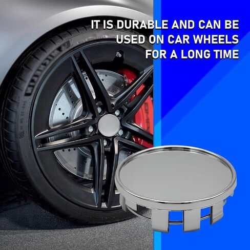 4 PCS Car Wheel Center Hub Cover, Rust Resistant Wheel Center Caps, ABS Snap-in Vehicle Rim Hub Central Hubcap Replacement, Applicable to The Original Wheel Hub Center Diameter of 1.96"(Black) in Saudi Arabia