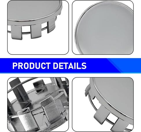 4 PCS Car Wheel Center Hub Cover, Rust Resistant Wheel Center Caps, ABS Snap-in Vehicle Rim Hub Central Hubcap Replacement, Applicable to The Original Wheel Hub Center Diameter of 1.96"(Black) in Saudi Arabia