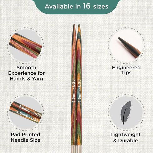 Knit Pro 3.5 mm Symfonie Interchangeable Normal Circular Needles, Multi-Color in Saudi Arabia