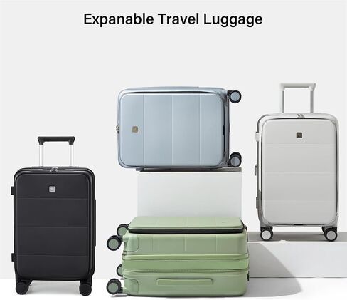 Hanke 24 Inch Expandable Checked Luggage Hard Shell Suitcases with Wheels Top Opening TSA Luggage Rolling Large Suitcases for Travel Luggage in Saudi Arabia