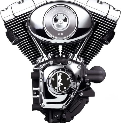 Kustom Cycle Parts Aftermarket Stripper Twin Cam Points/Timing Cover Compatible with Harley Davidson (Twin Cam 1999 to 2017) in Saudi Arabia