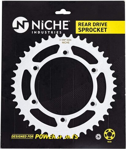 NICHE Drive Sprocket Chain Combo for Suzuki DRZ400S Kawasaki KLX400 Front 15 Rear 44 Tooth 520V-X X-Ring 112 Links in Saudi Arabia
