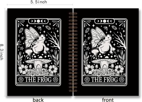 Overthinker Tarot Goth Notebook Journal,Gothic Skull Hardcover College Spiral Notebook Journal for Teen Girls Women,Goth Office Supplies,Hard Cover Journal Notebooks in Saudi Arabia