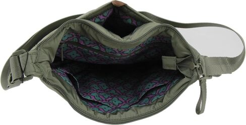 Vera Bradley Ultralight Trio Zip Hipster Crossbody ، Green Lichen Deep in Saudi Arabia