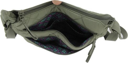 Vera Bradley Ultralight Trio Zip Hipster Crossbody ، Green Lichen Deep in Saudi Arabia