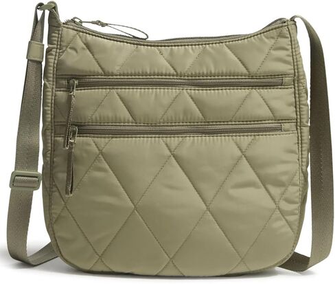 Vera Bradley Ultralight Trio Zip Hipster Crossbody ، Green Lichen Deep in Saudi Arabia